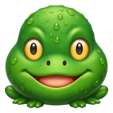 Emoji katak bedeket sticker