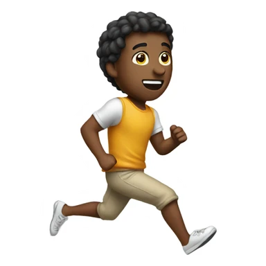 Running away sticker