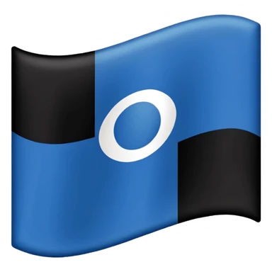 Bandera con tres líneas la de arriba con azul o azul oscuro el del medio blanco y la de abajo negro sticker