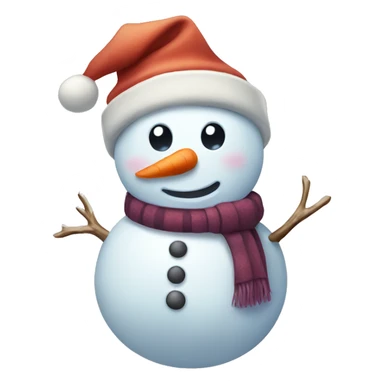 Cute snowman sticker