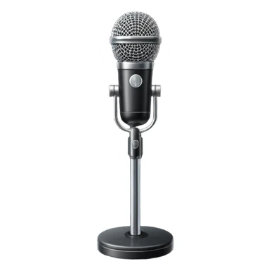 stage microphone with stand sticker
