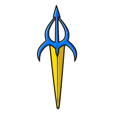 Ukrainian trident emblem symbol sticker