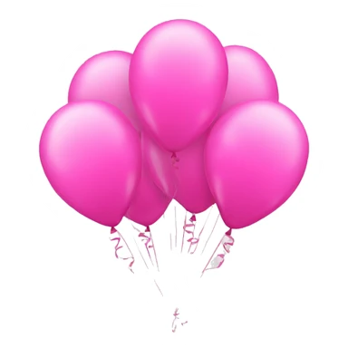 Happy birthday pink balloons sticker