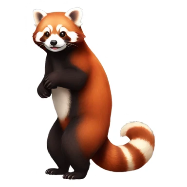 Red Panda-ferret-hybrid full body sticker