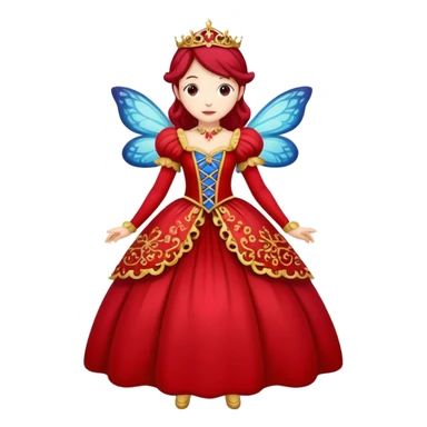 Fairy Tale Costume including red and other colors sticker