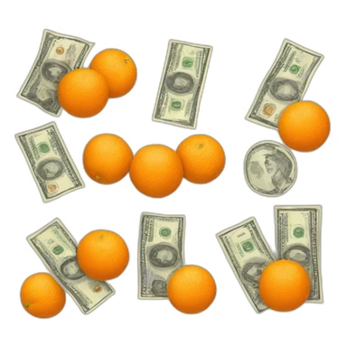 pesos and oranges sticker