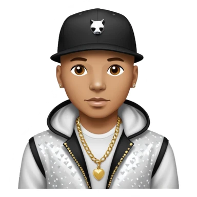 Pitbull, Rapper with white sequin outfit sticker