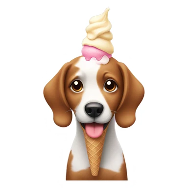 Doggy with a ice cream sticker