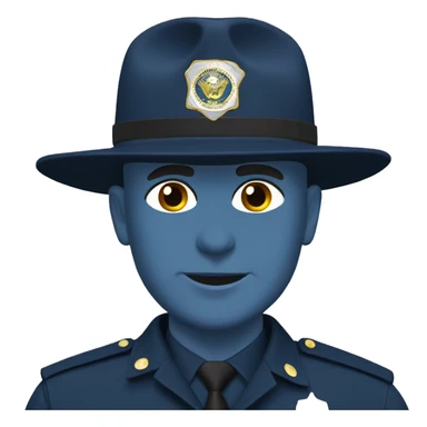 Washington state trooper blue bald sticker