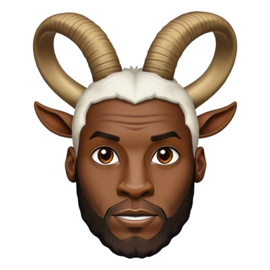 LeBron James as a goat sticker