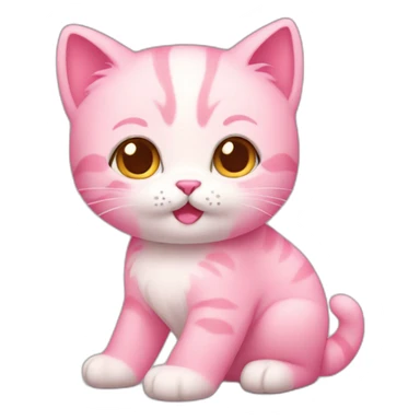 pink kitty adorable sticker
