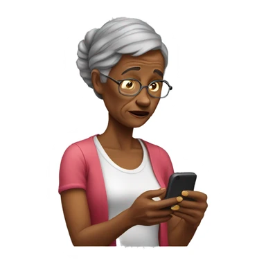 30 yers old shoked woman looking at her cellphone  sticker