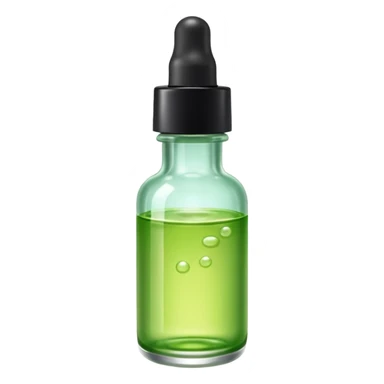kiehl's serum bottle make liquid a light green sticker