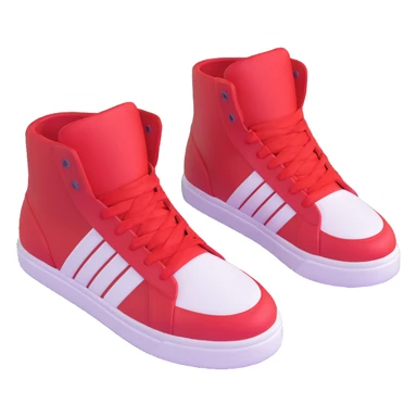 red and white Sonic the Hedgehog shoes sticker