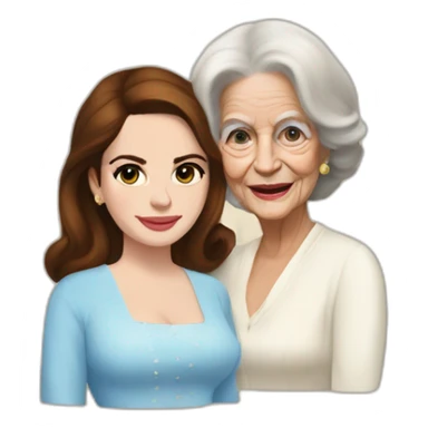 Lana del Rey & grand ma best friends sticker