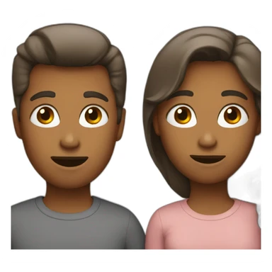 two person talking sticker