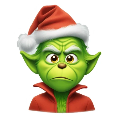 Grinch under a tree sticker