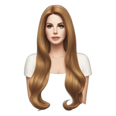 Lana del rey long hair sticker