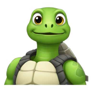 Tortuga beso sticker