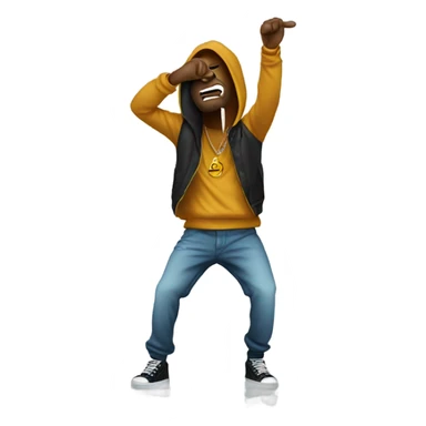 Rapper Ice Spice dabbing sticker
