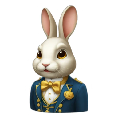 Lapin riche sticker