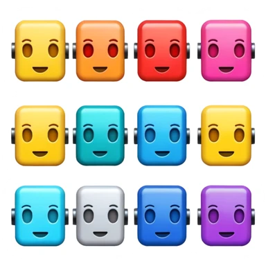 basic bot emojis sticker