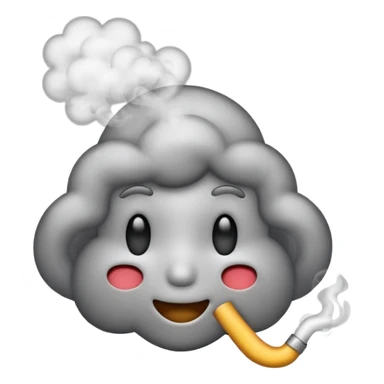 😎 emoji exhaling smoke sticker