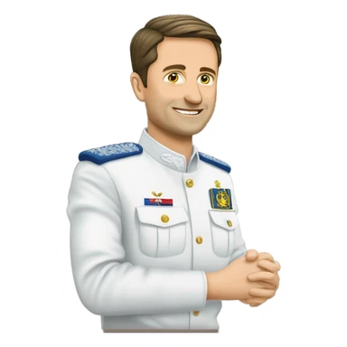 Zelensky with a NATO  sticker