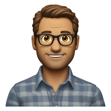Memoji of Andrew Huberman	Intellectual, tortoiseshell glasses, crisp button-downs	Jacked, intellectual, wears shirts sticker