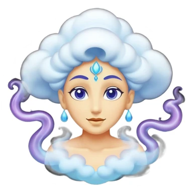 genie with smoke. sticker