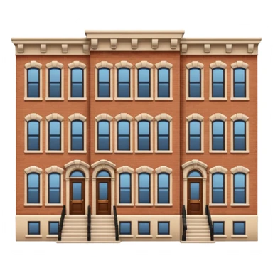 A brownstone city home sticker