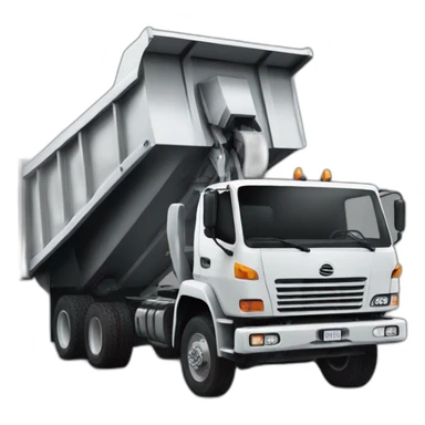 8x4 dump truck sticker
