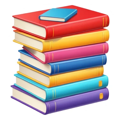 Modern books and magazines sticker