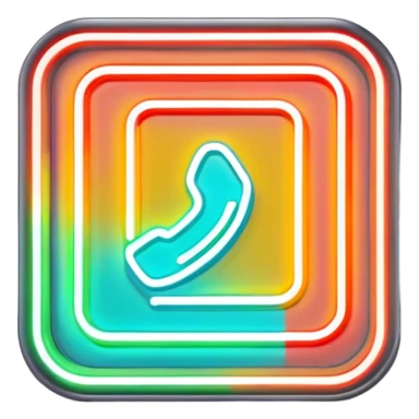 neon outline signboard sticker