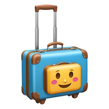 emoji suitcase sticker