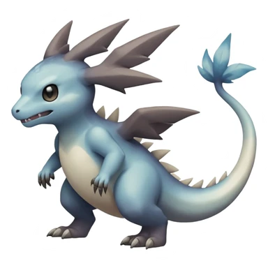Dusky Muted Smoky Matte Gradient-toned Pokémon-Fakémon-Digimon-Creature, (full body) sticker