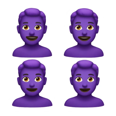 make me a purple crimson emoji sticker