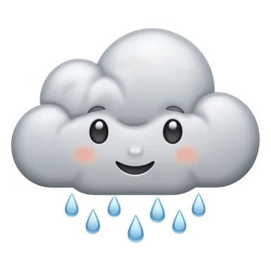 rainy day with soft clouds sticker