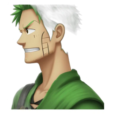 Zoro one piece oeil manquant sticker