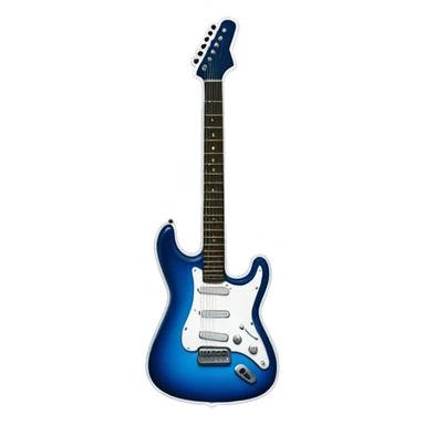 dark blue electric guitar sticker