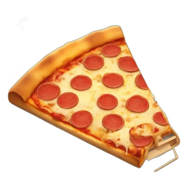 pizza slice in a mouse trap sticker