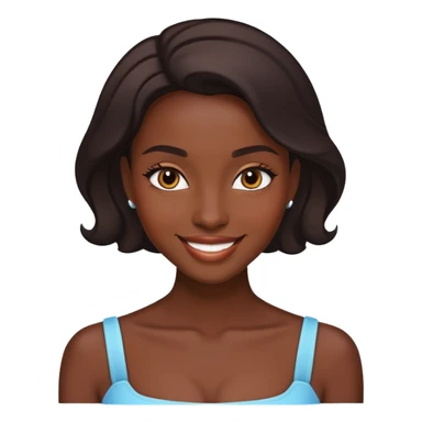 Dark skin beauty  sticker