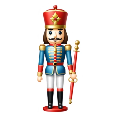 Christmas nutcracker sticker