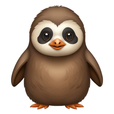 penguin sloth mixed together sticker