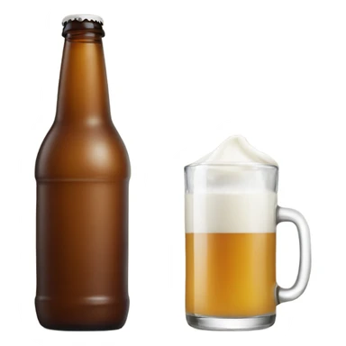 Cheers beer mug and kids milk bottle sticker