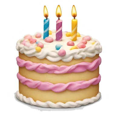 Birthday cake sticker