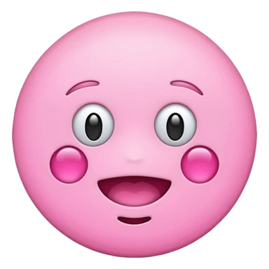 Pink circle emoji sticker