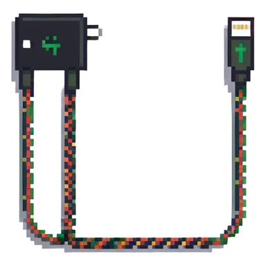 Charging cable frayed and sparking sticker