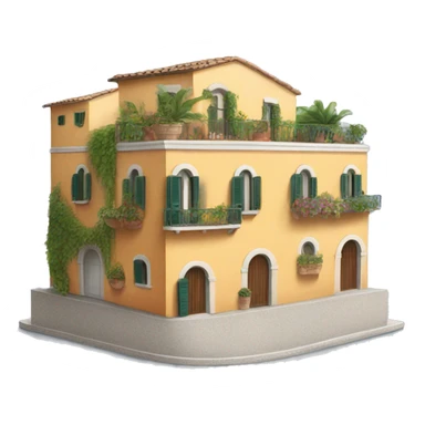italian positano building  sticker