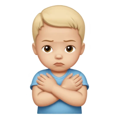  🥺 Pero con manitas y cruzadas como un bebé diciendo porfis y sacando su trompita sticker